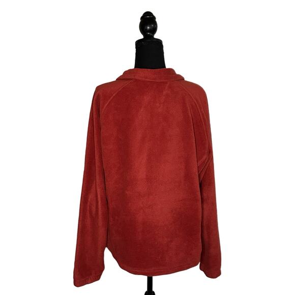 Columbia Women’s Red Fleece Full Zip Jacket, XL, Pre-owned - Picture 2 of 5